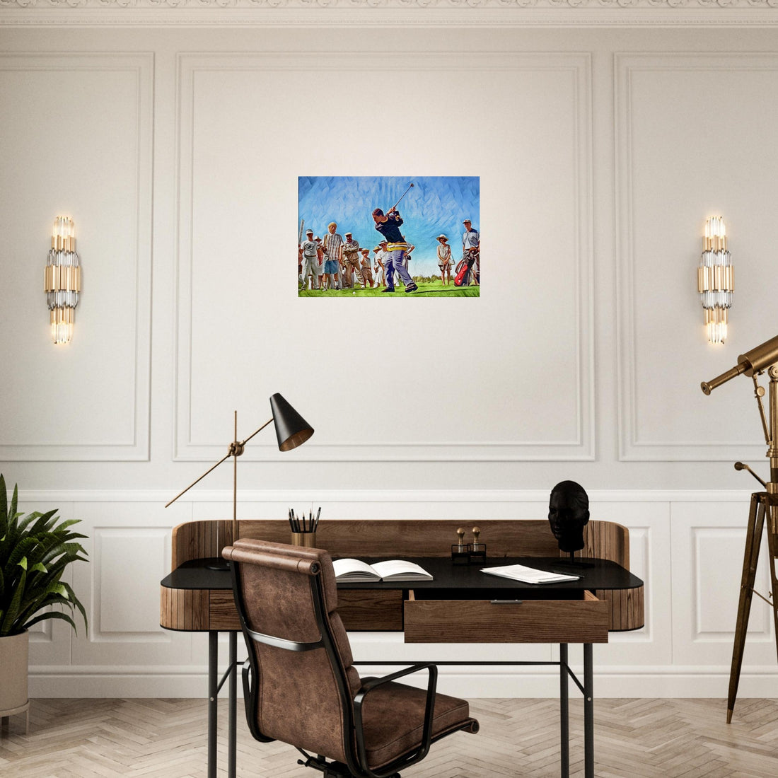 Hole in One moment captured in Happy Gilmore golf art print