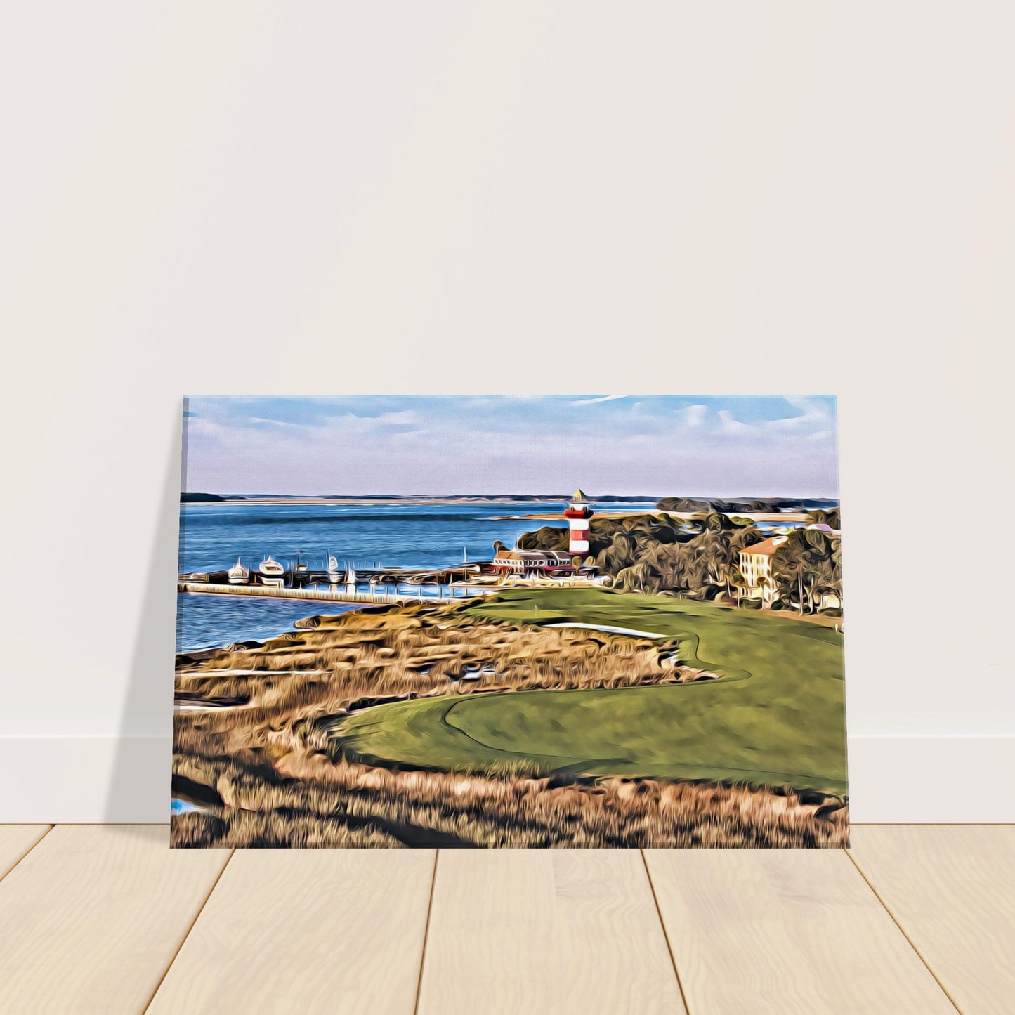Harbour Town Golf Links 18th hole scenic golf wall art