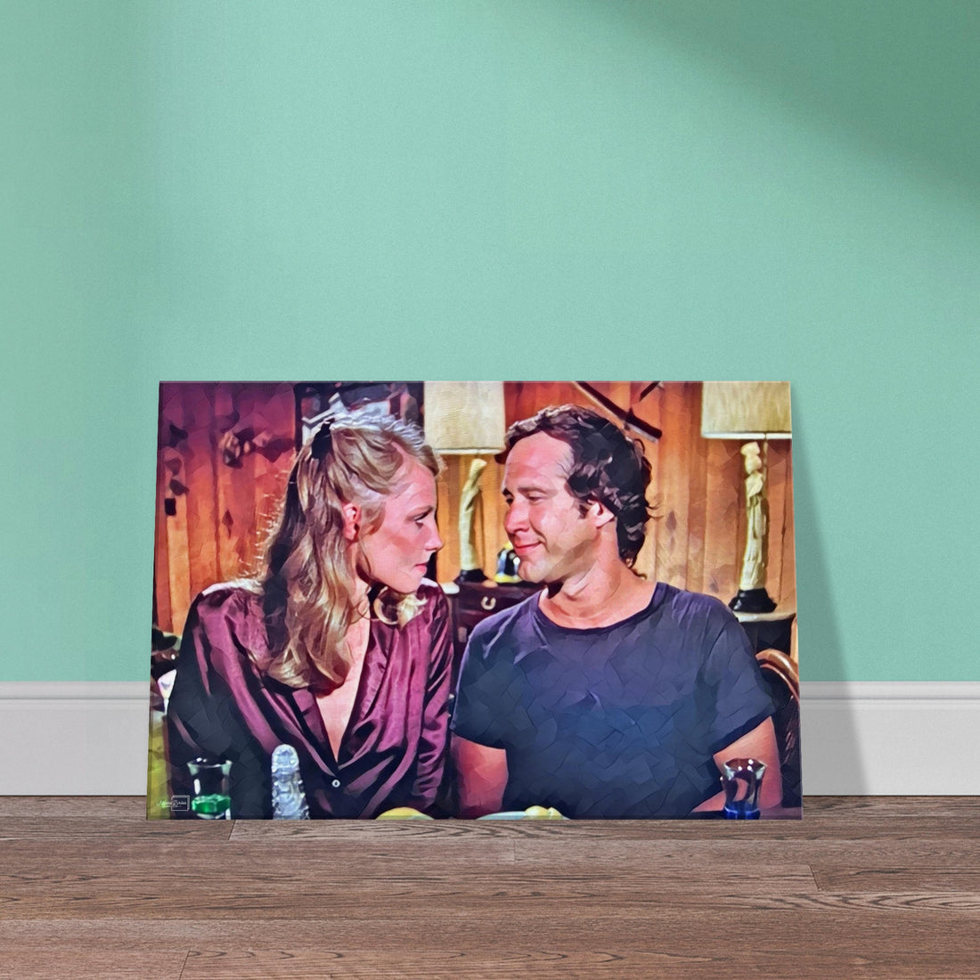 Caddyshack characters enjoying a night at Ty Webb's house golf wall art