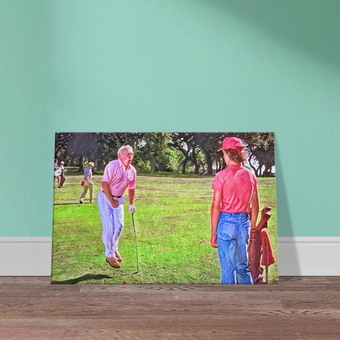 Smails in action on the golf course Caddyshack art