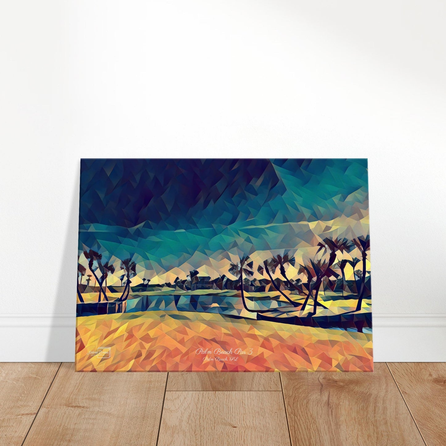 Palm Beach Par 3 - Golf Wall Art Canvas Print