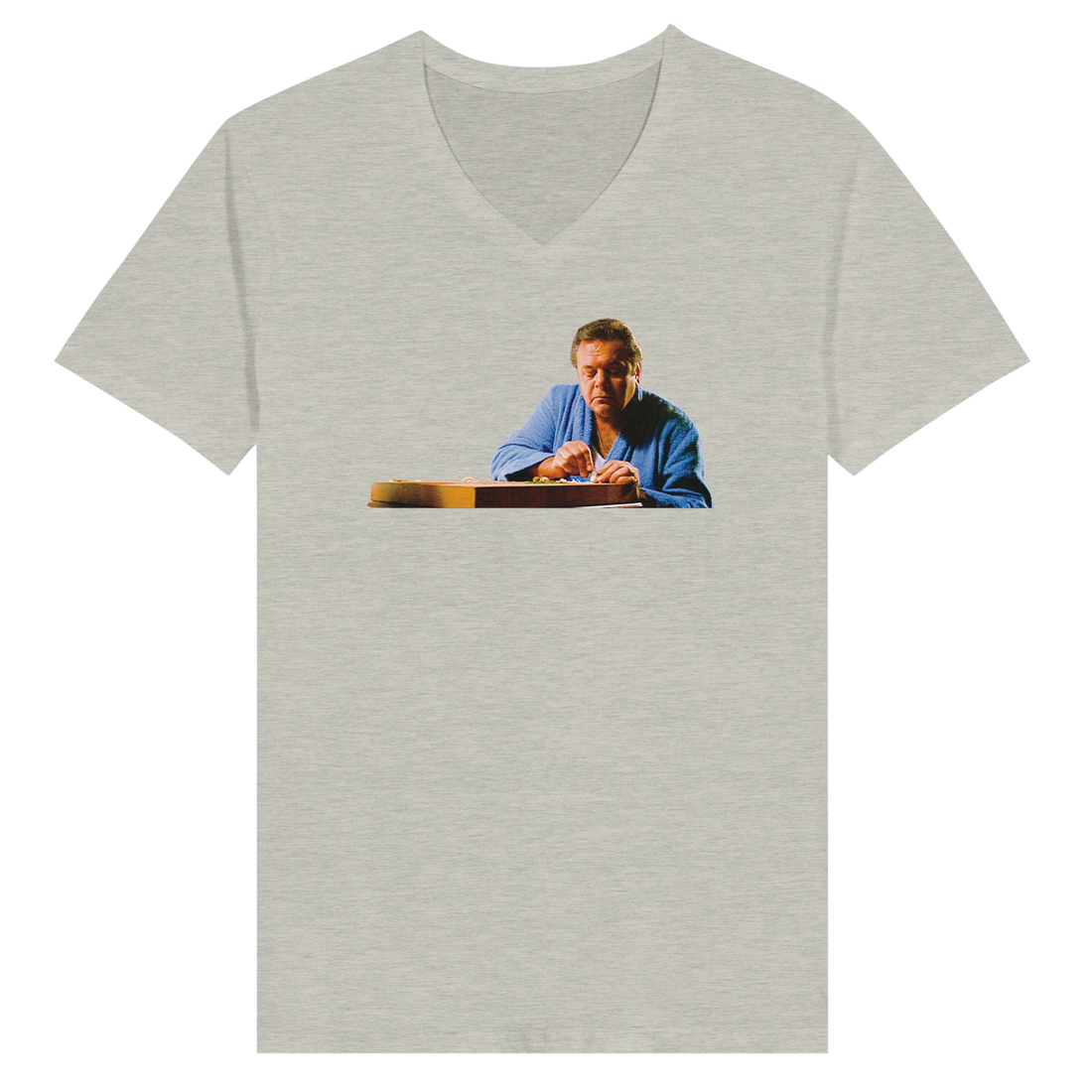 Paulie cutting garlic in prison Goodfellas golf t-shirt