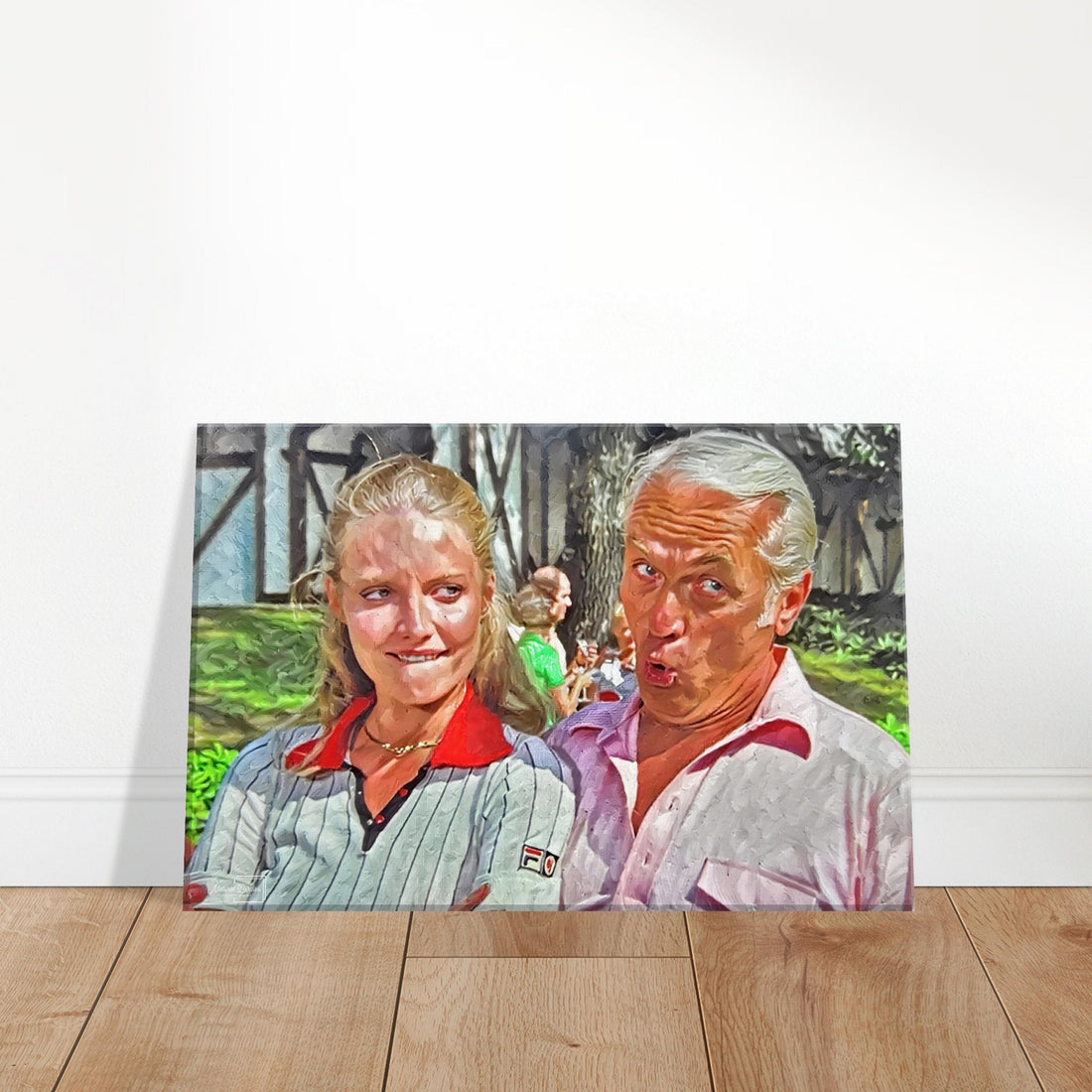 Lacey Underall and Judge Smails on the golf course Caddyshack wall art