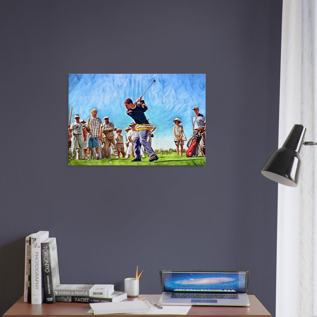 Canvas print of Happy Gilmore's Hole in One moment