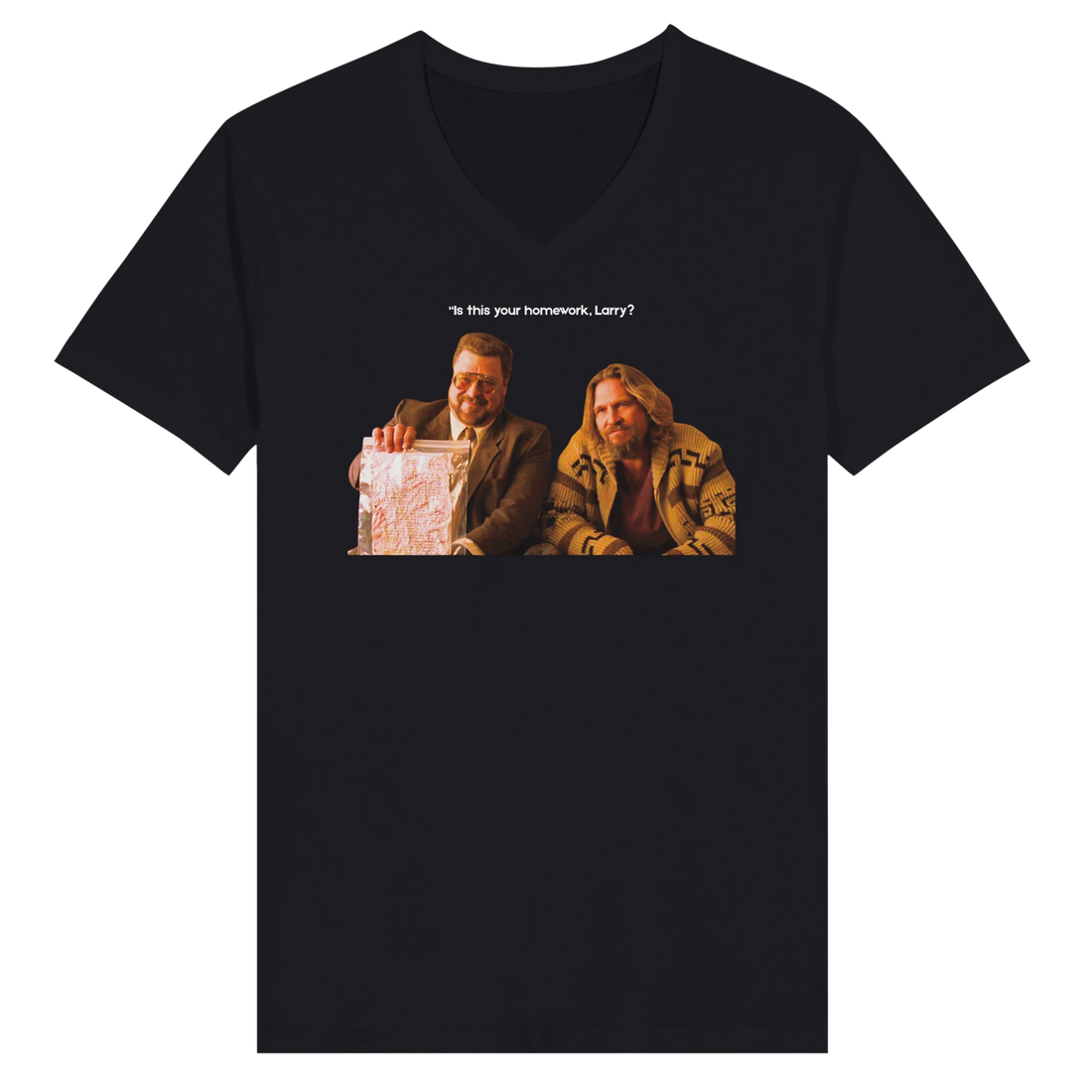 Is This Your Homework Larry? Big Lebowski golf t-shirt back design
