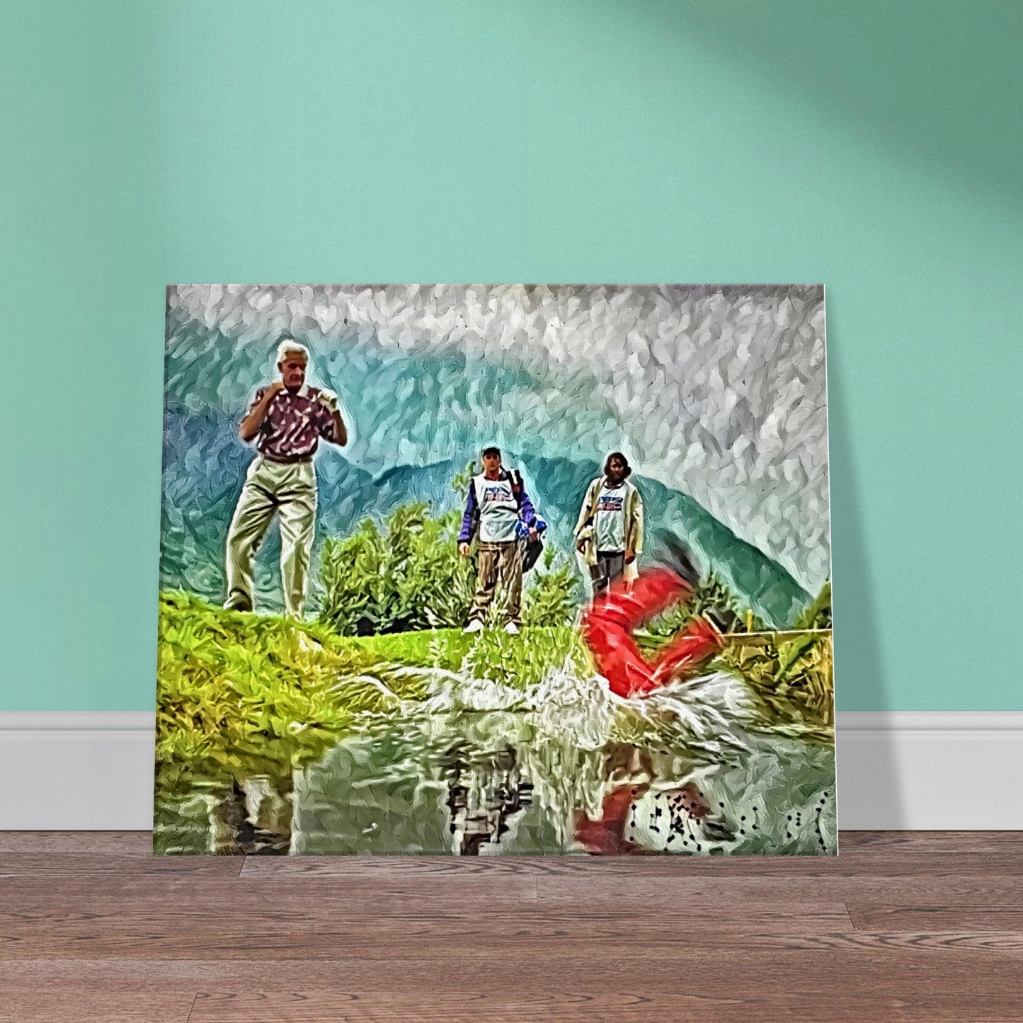 I Don't Want A Piece, I Want The Whole Thing - Happy Gilmore vs Bob Barker at the Pro-Am - Oil on Canvas Print