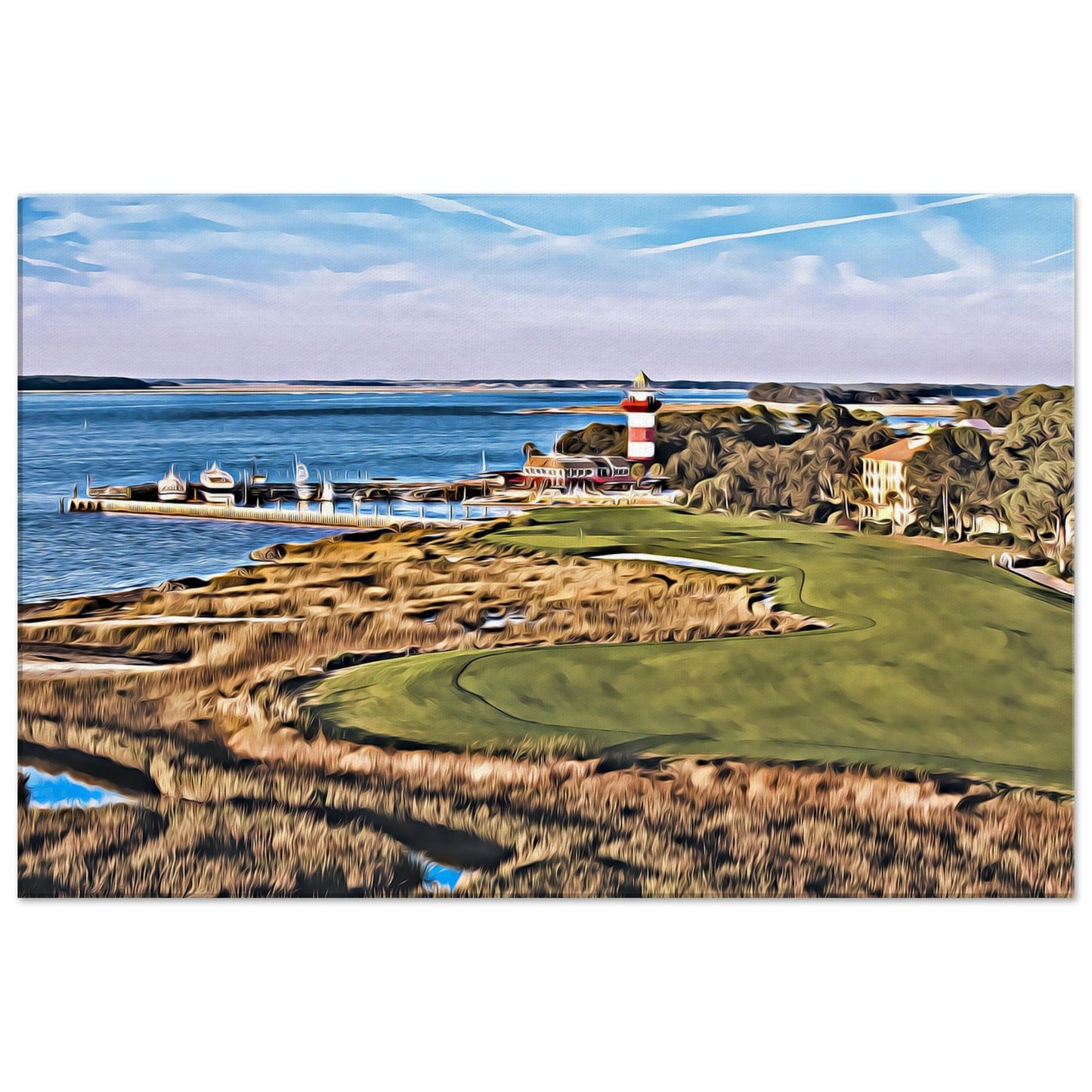Harbour Town Golf Links 18th hole canvas art