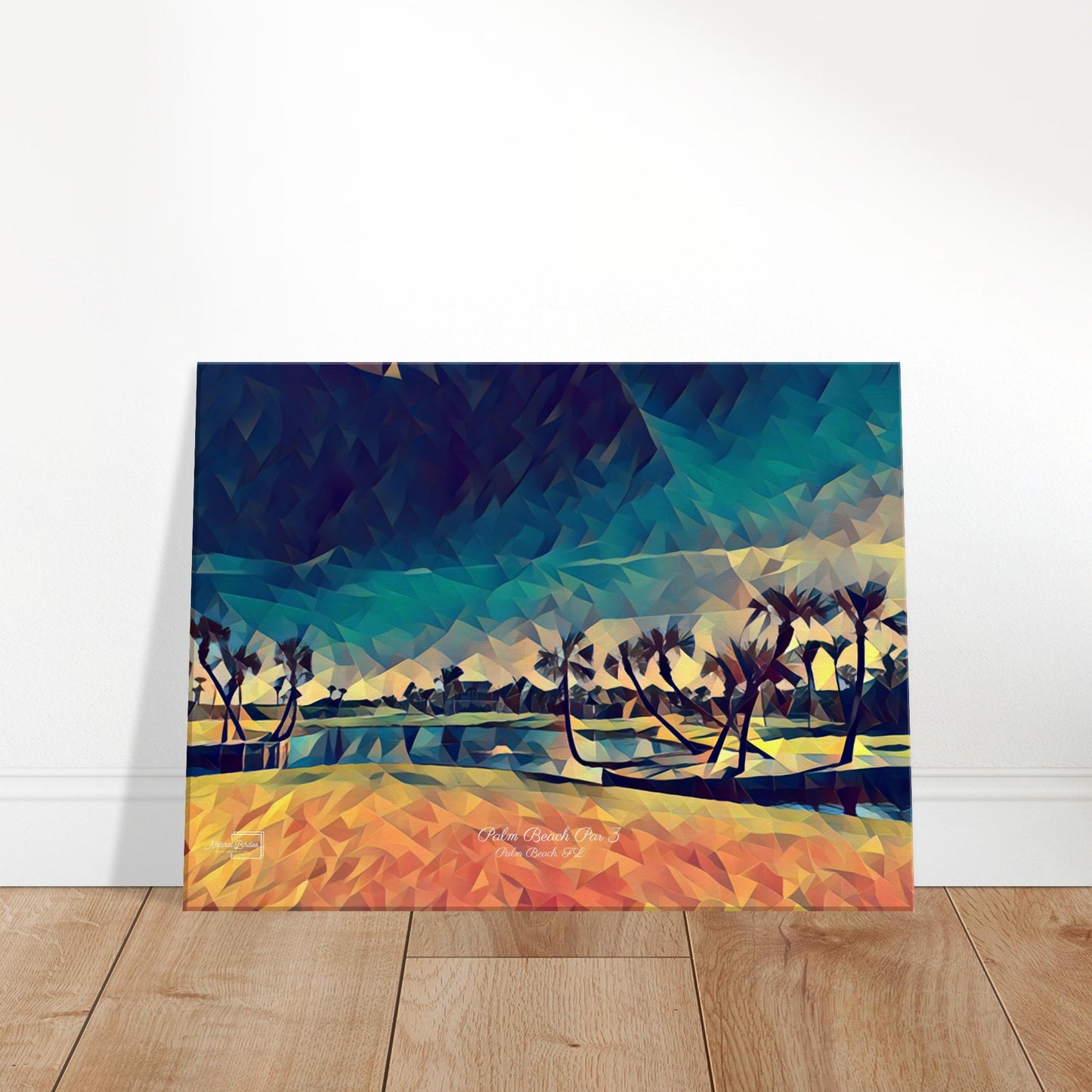 Palm Beach Par 3 - Golf Wall Art Canvas Print