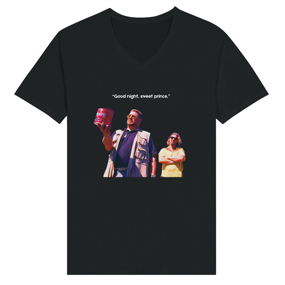 The Dude and Walter in a heartfelt scene The Big Lebowski Golf T-Shirt