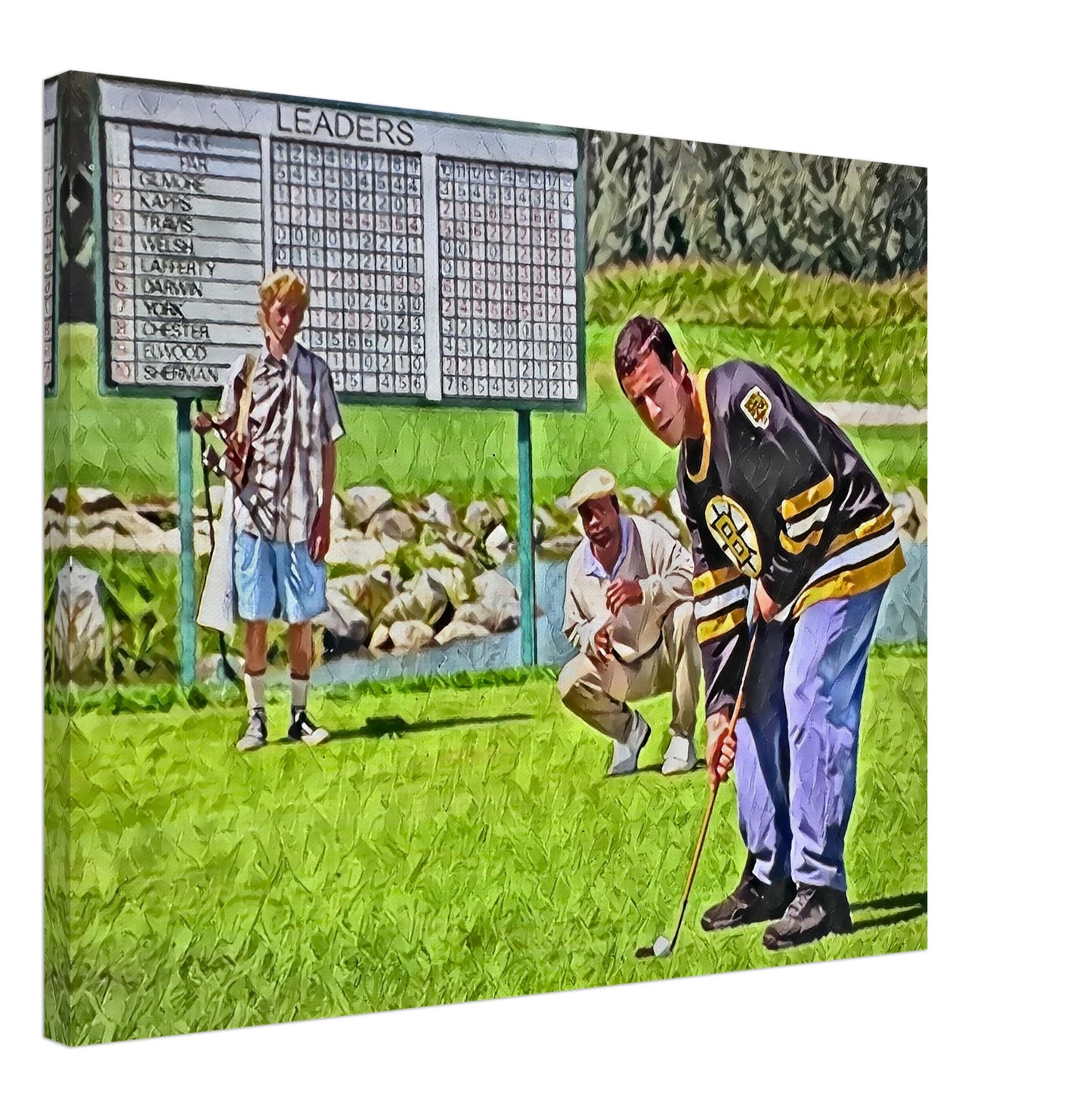 Tap Tap Tap It In - Happy Gilmore - Oil on Canvas Print