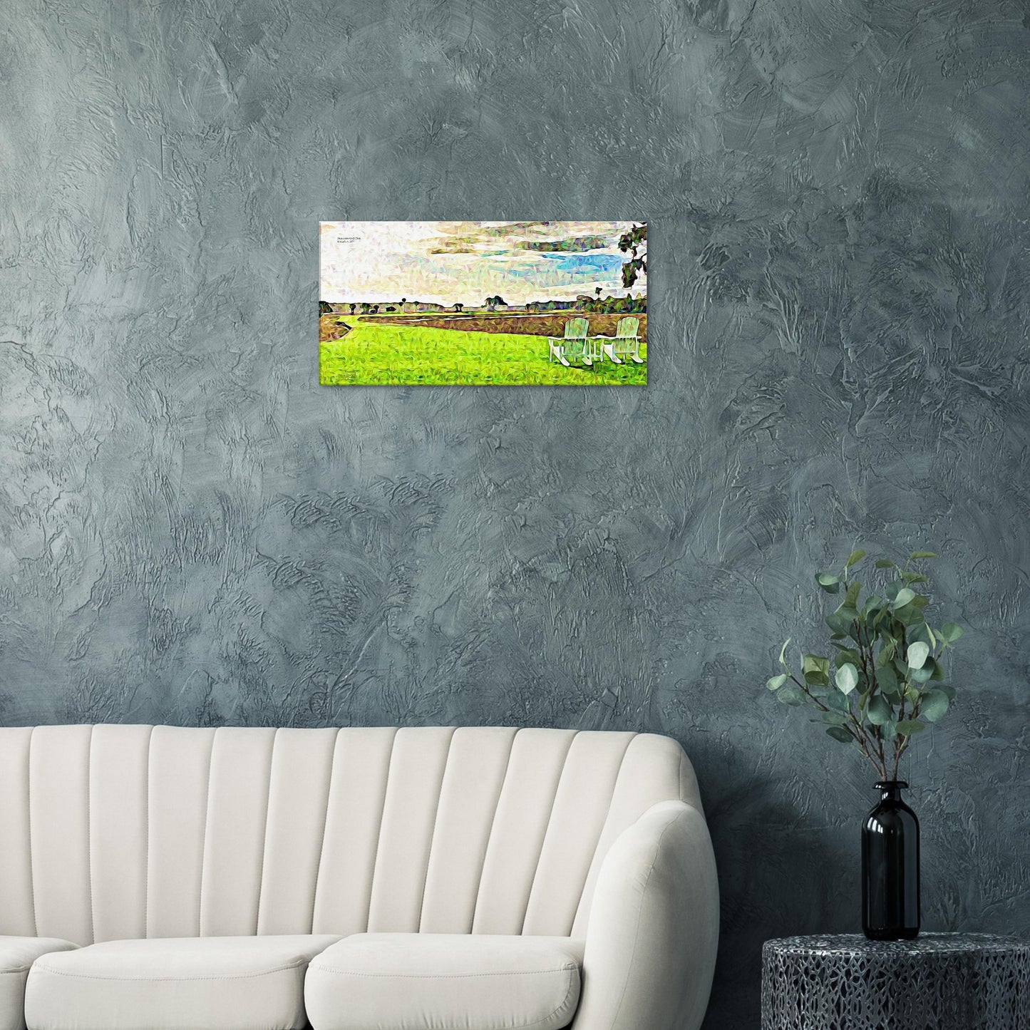 Secession Golf Club - Canvas Print of Oil Painting