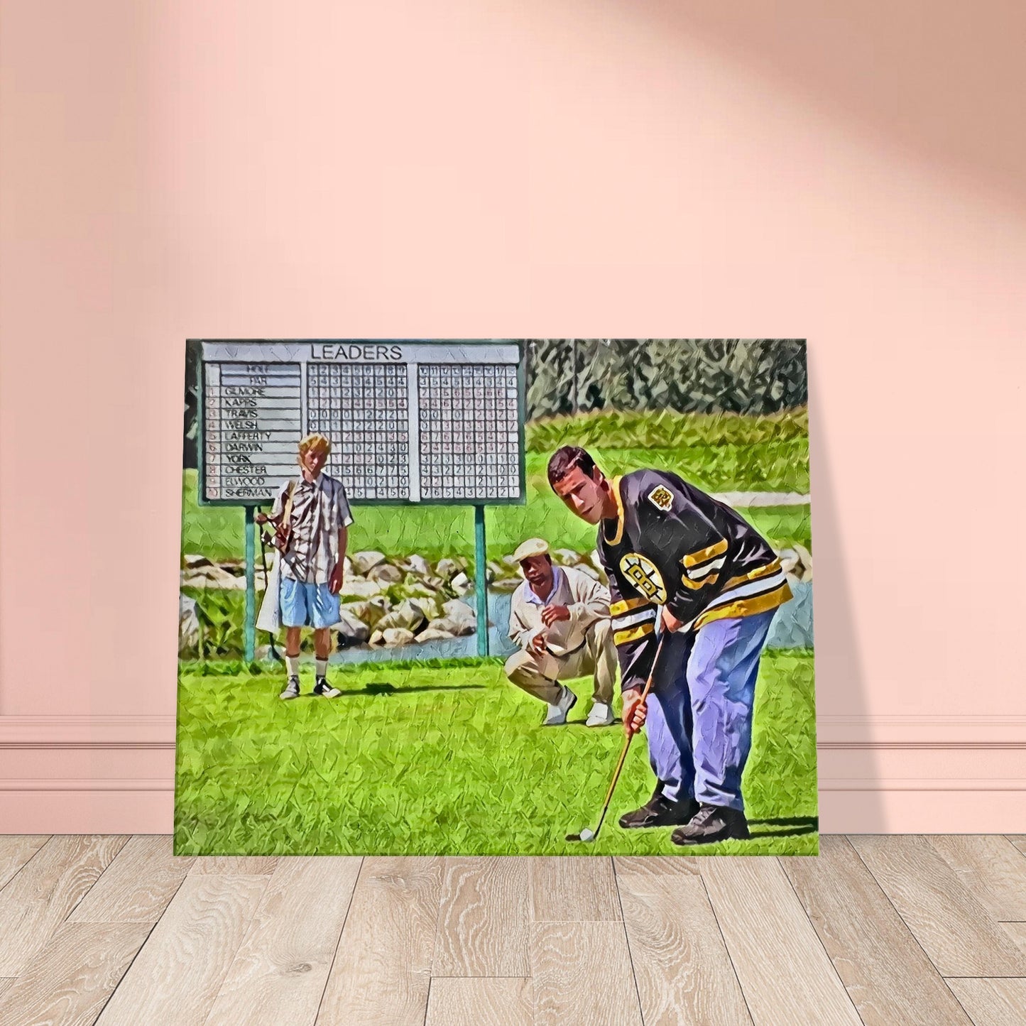 Tap Tap Tap It In - Happy Gilmore - Oil on Canvas Print