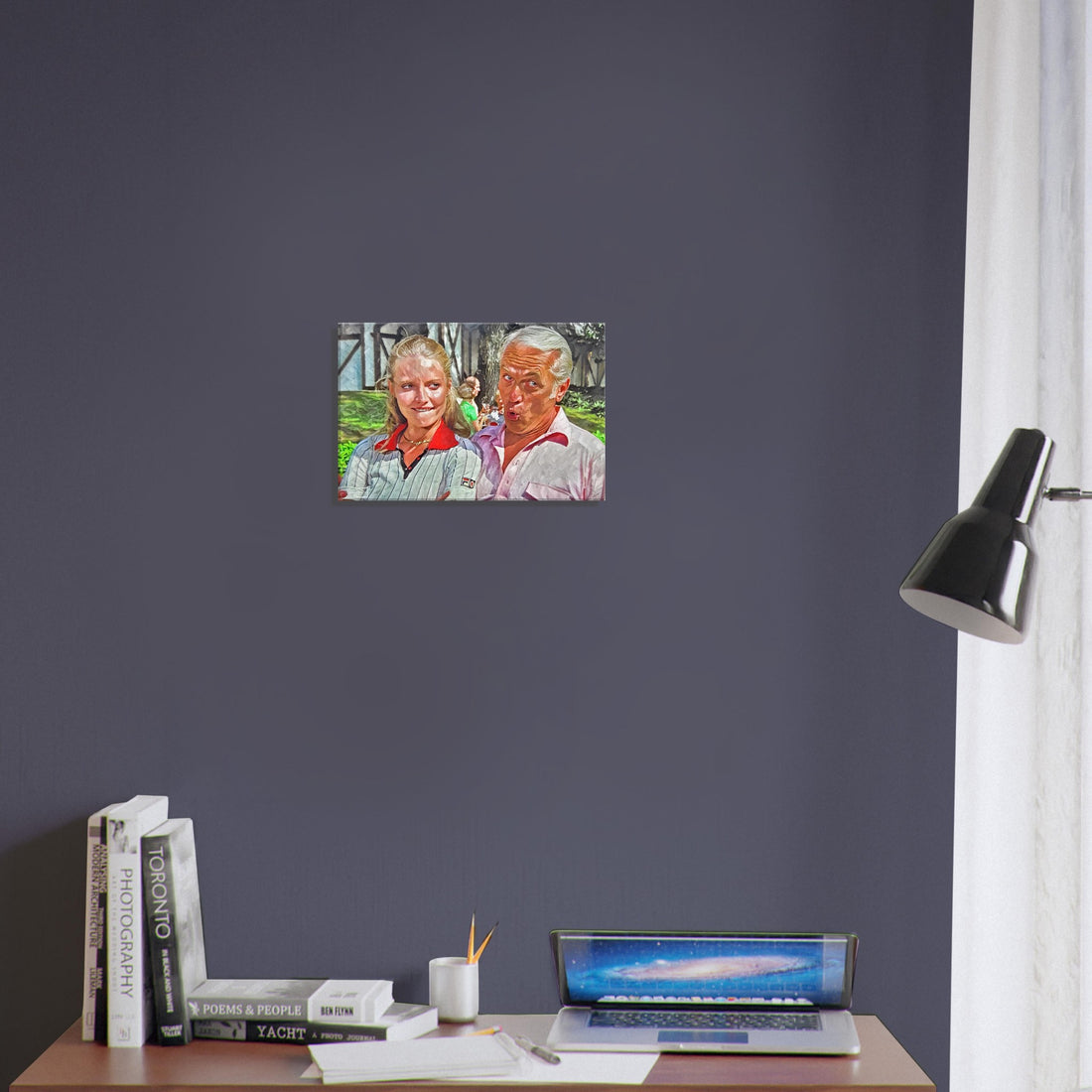 Lacey Underall and Judge Smails at the golf tee Caddyshack wall art