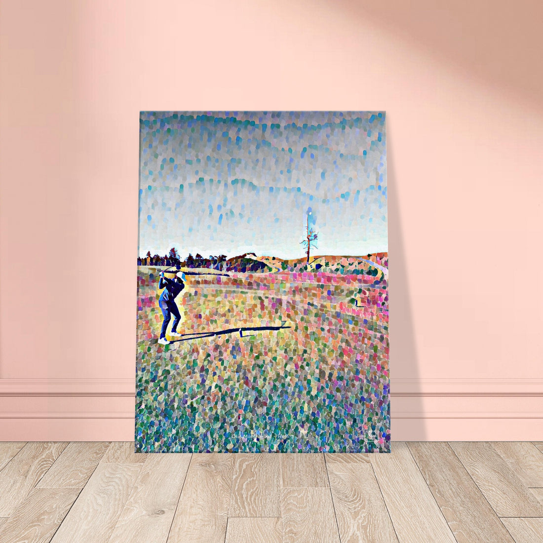 Old MacDonald at Bandon Dunes Ghost Tree hole 3 pointillism print