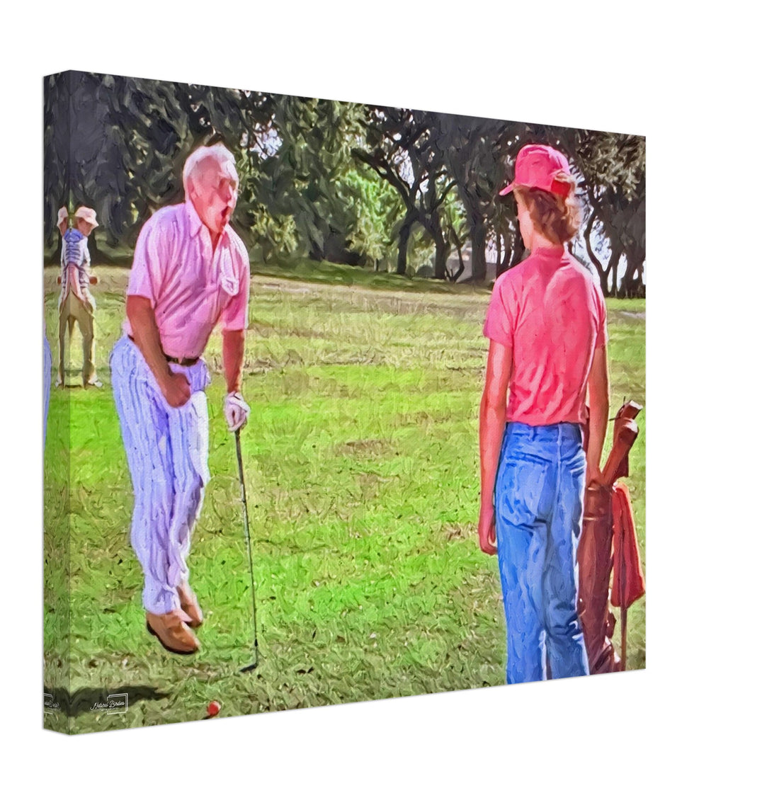 Al Czervik watching Smails Caddyshack art