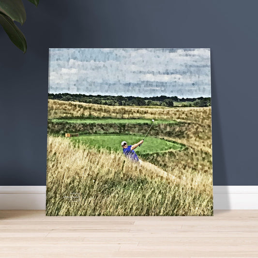 erin-hills-golf-club-golf-wall-art-against-dark-blue-grey-wall-background-18x24