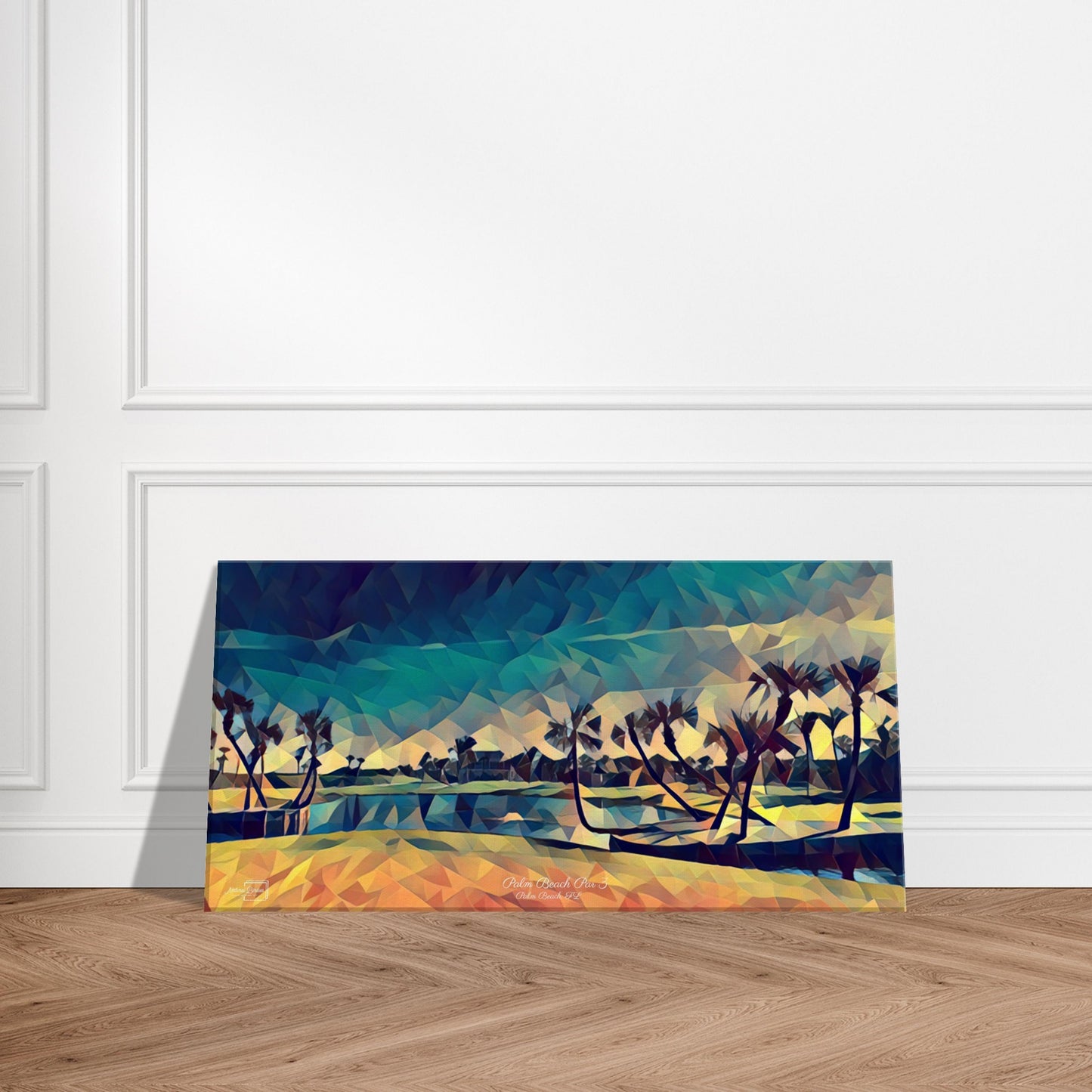 Palm Beach Par 3 - Golf Wall Art Canvas Print