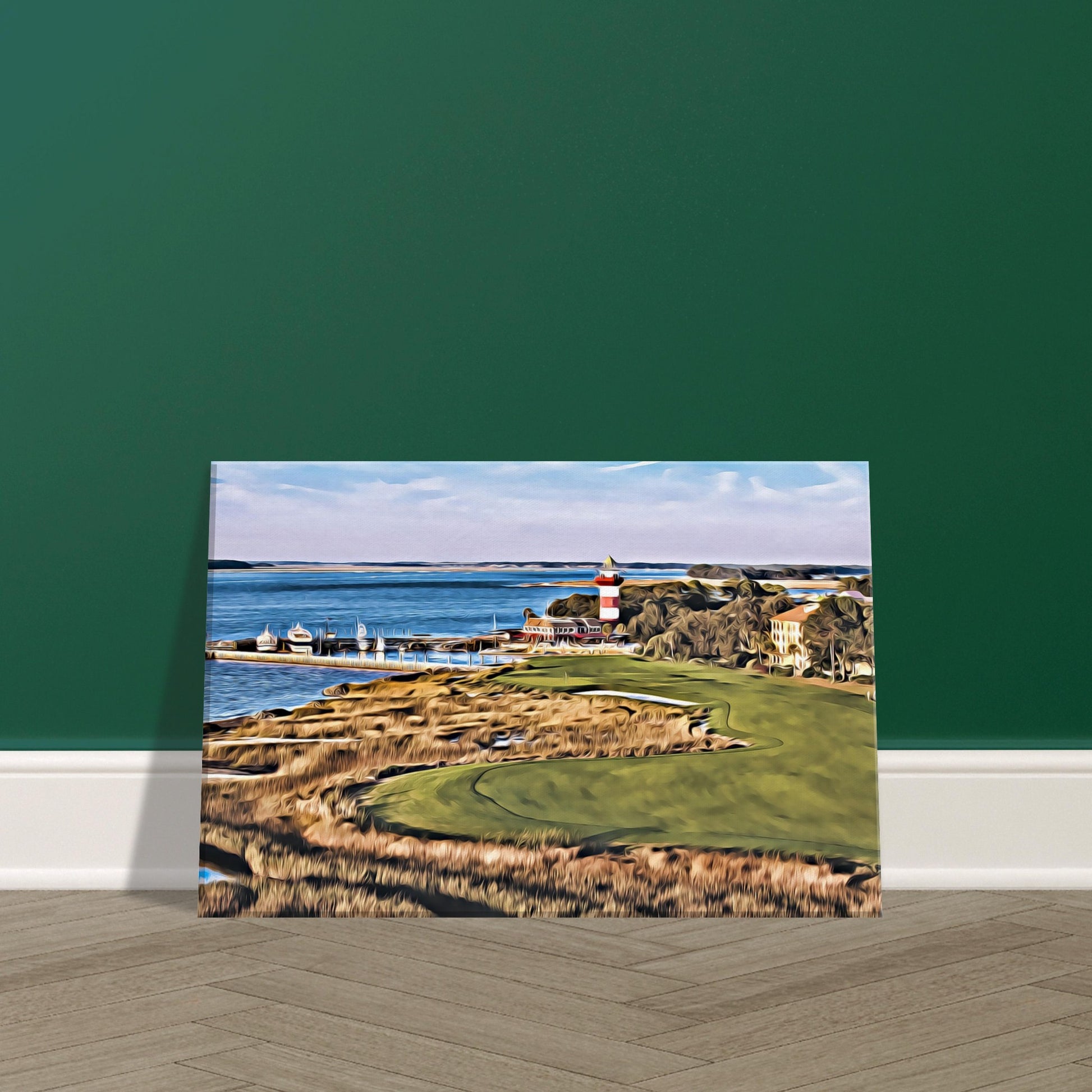 Harbour Town Golf Links 18th hole detailed canvas art
