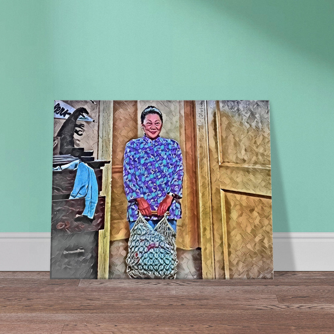 A vibrant scene of Happy Gilmore and a friend enjoying a round of golf - Happy Gilmore oil on canvas print