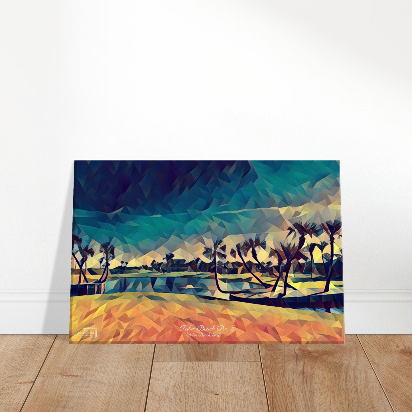 Palm Beach Par 3 - Golf Wall Art Canvas Print