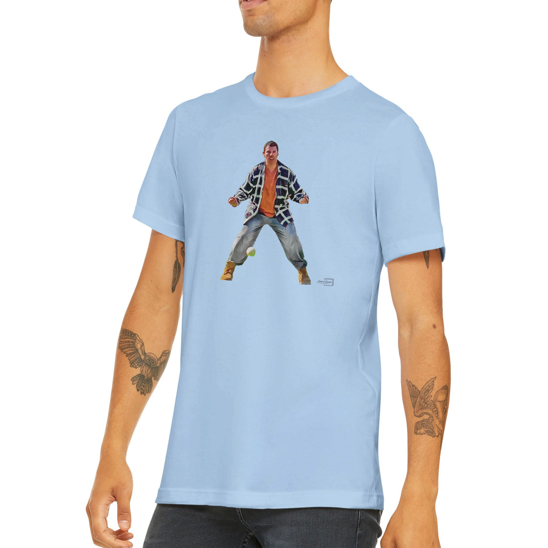 Happy Gilmore shirt styled flat lay