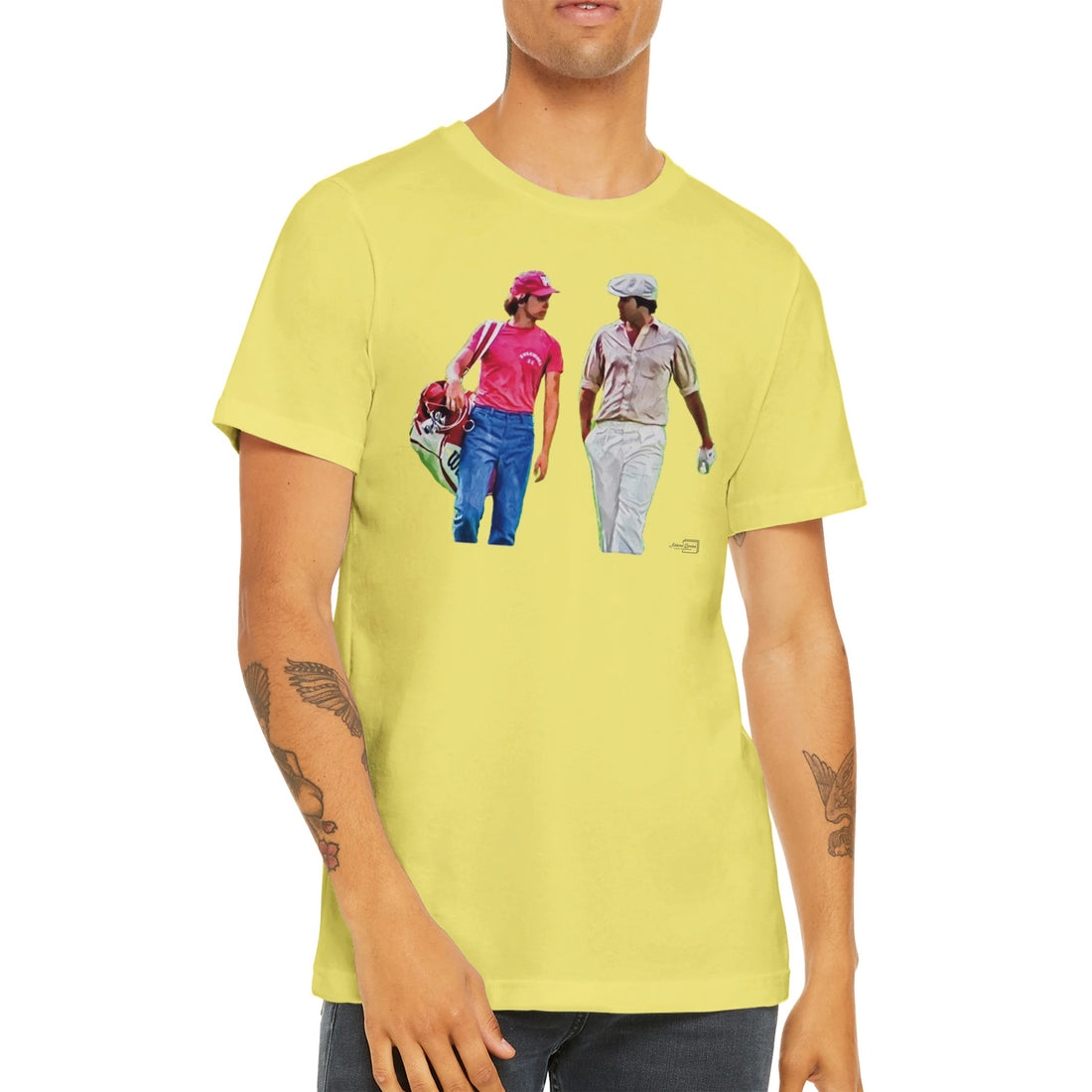 Do You Take Drugs Danny? Caddyshack Golf T-Shirt Laid Flat