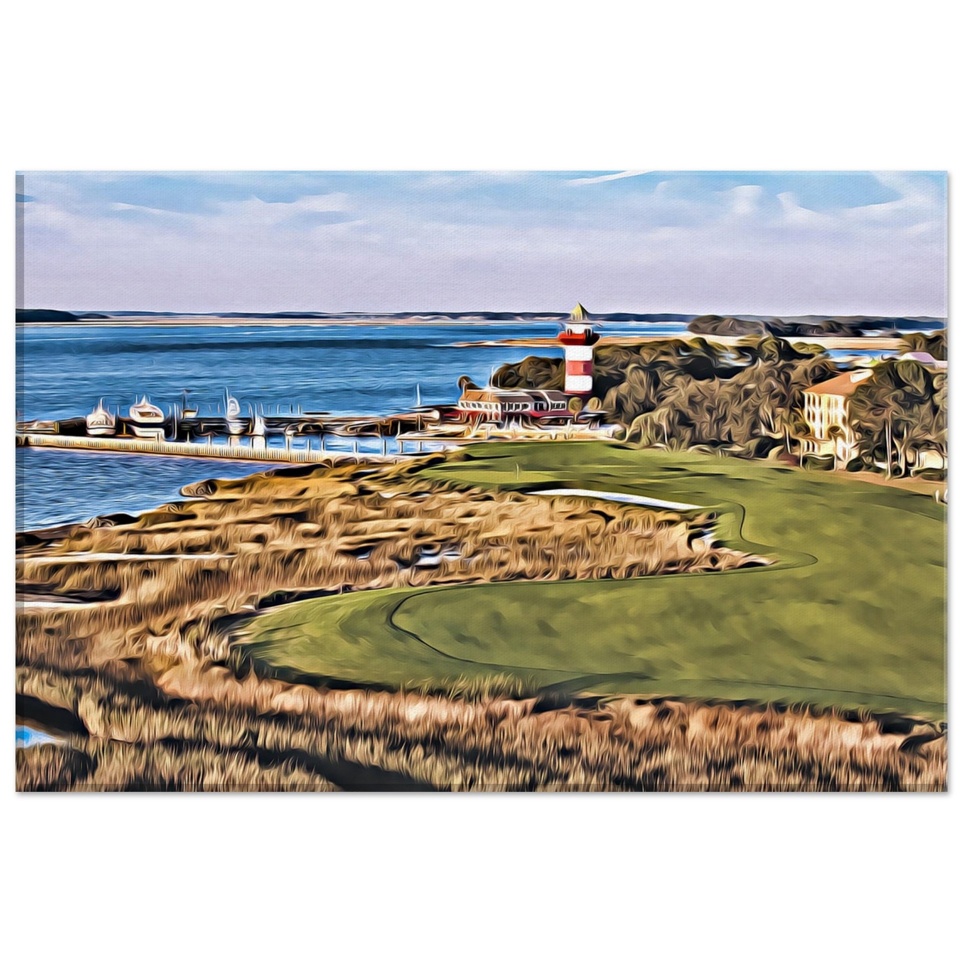 Harbour Town Golf Links 18th hole golf wall art