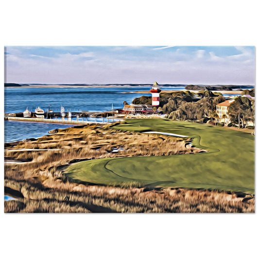 Harbour Town Golf Links 18th hole golf wall art