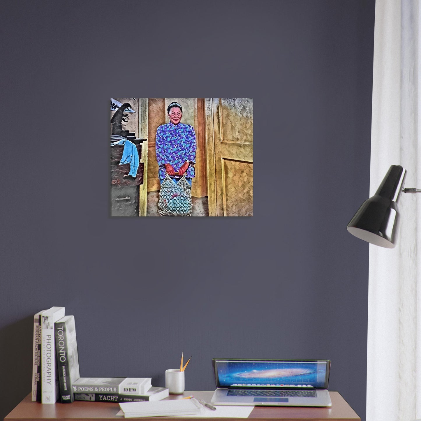 When The Night Closes In - Happy Gilmore Makes a New Friend - Oil on Canvas Print