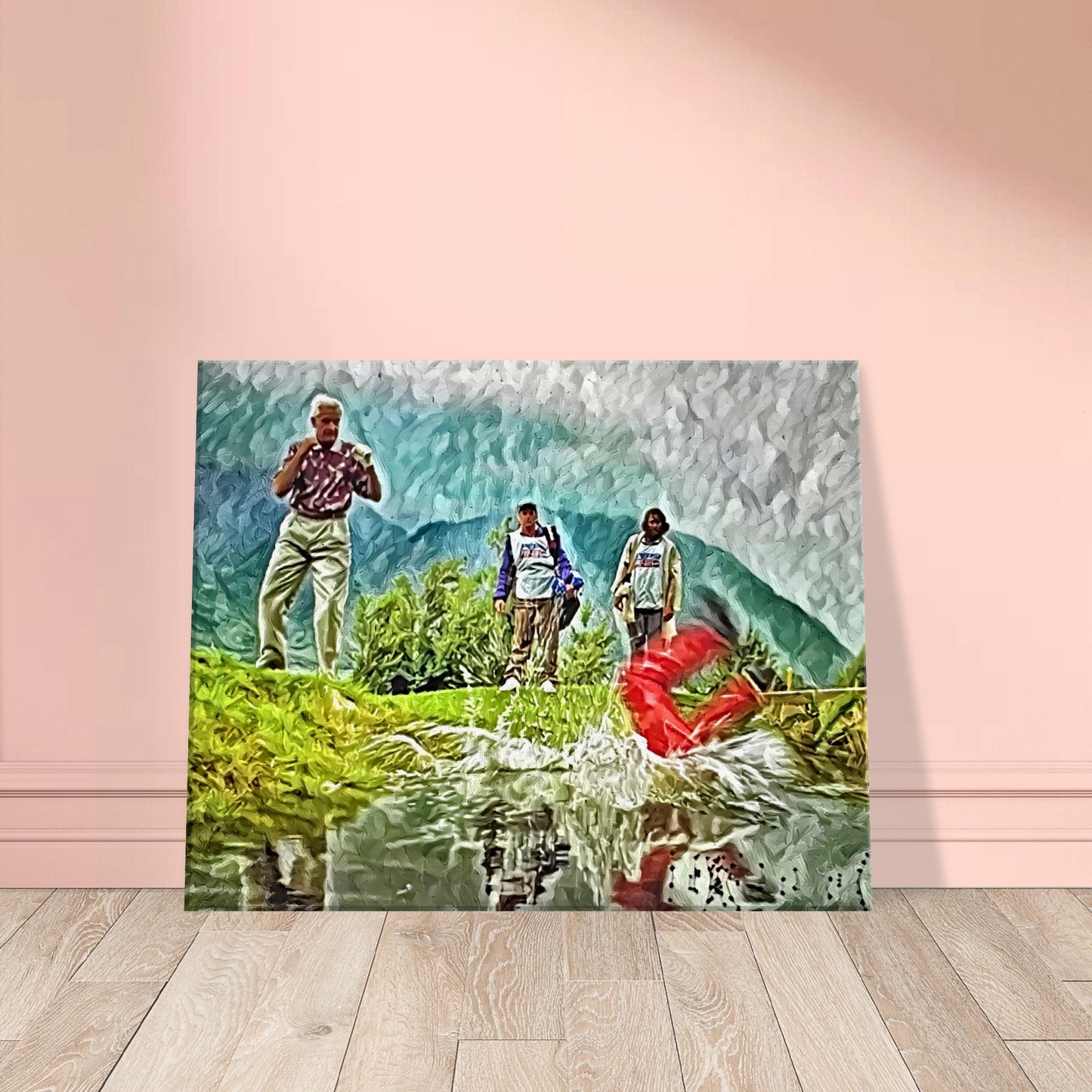 I Don't Want A Piece, I Want The Whole Thing - Happy Gilmore vs Bob Barker at the Pro-Am - Oil on Canvas Print