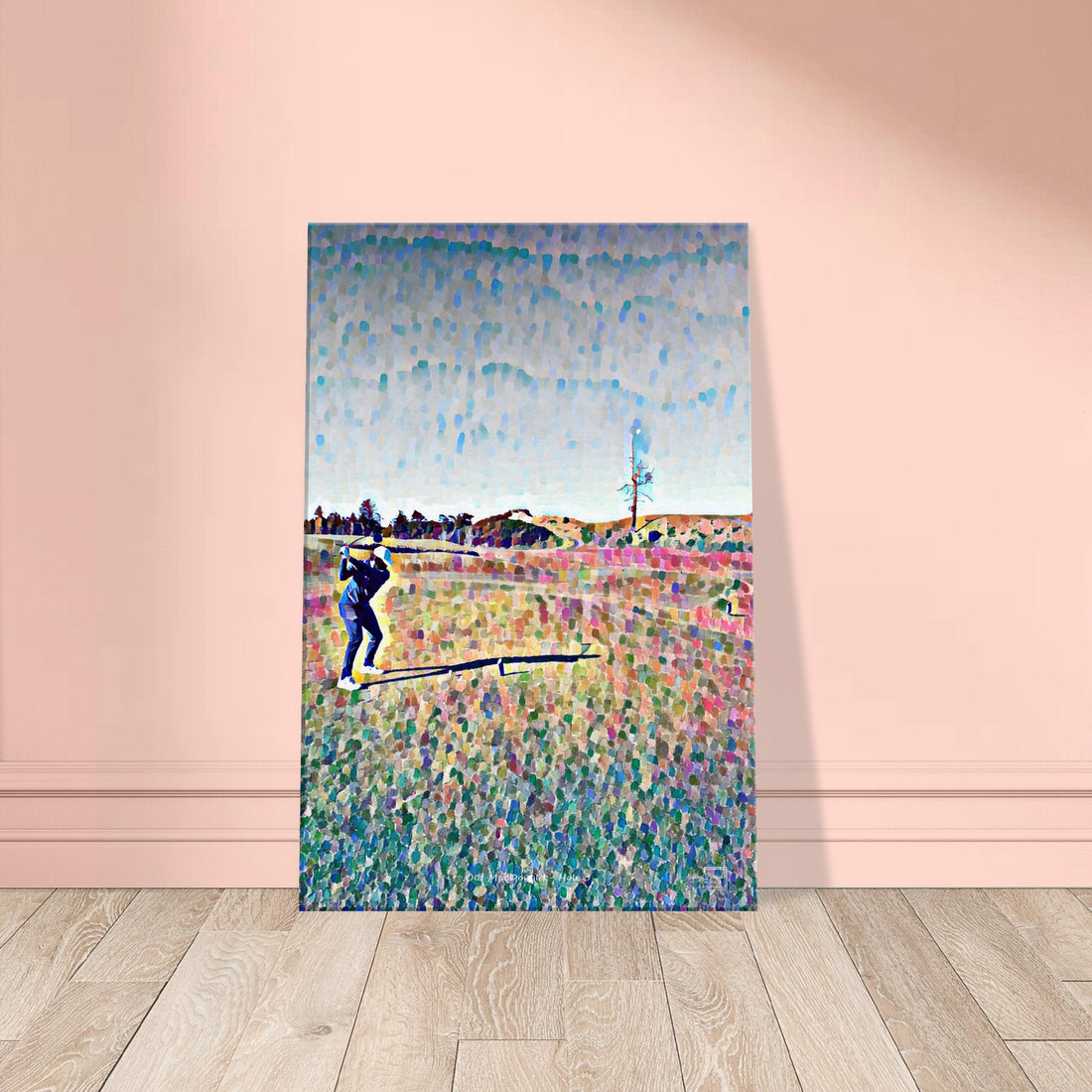 Artistic depiction of the Ghost Tree at Bandon Dunes hole 3
