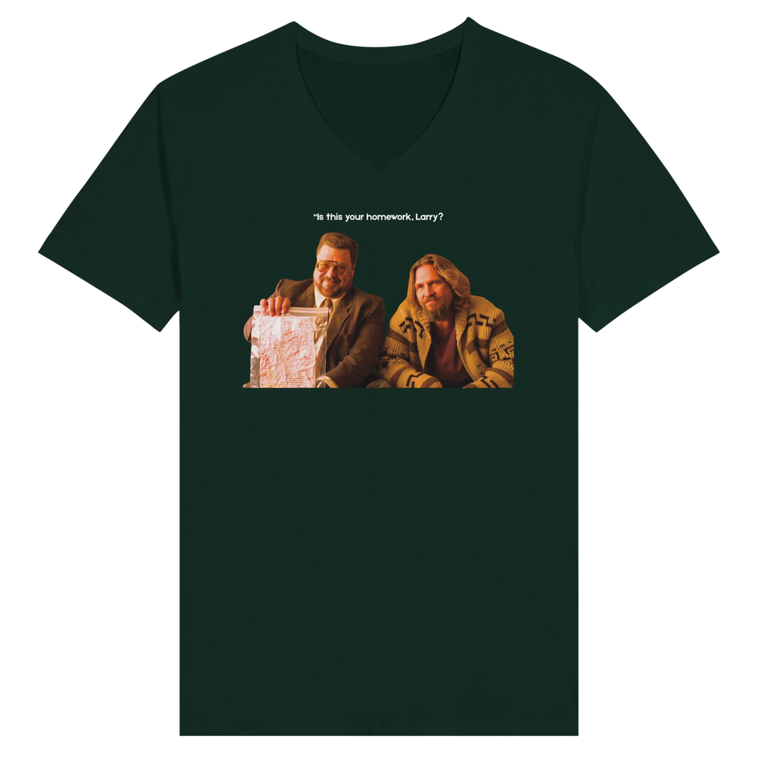 Is This Your Homework Larry? Big Lebowski golf t-shirt front design