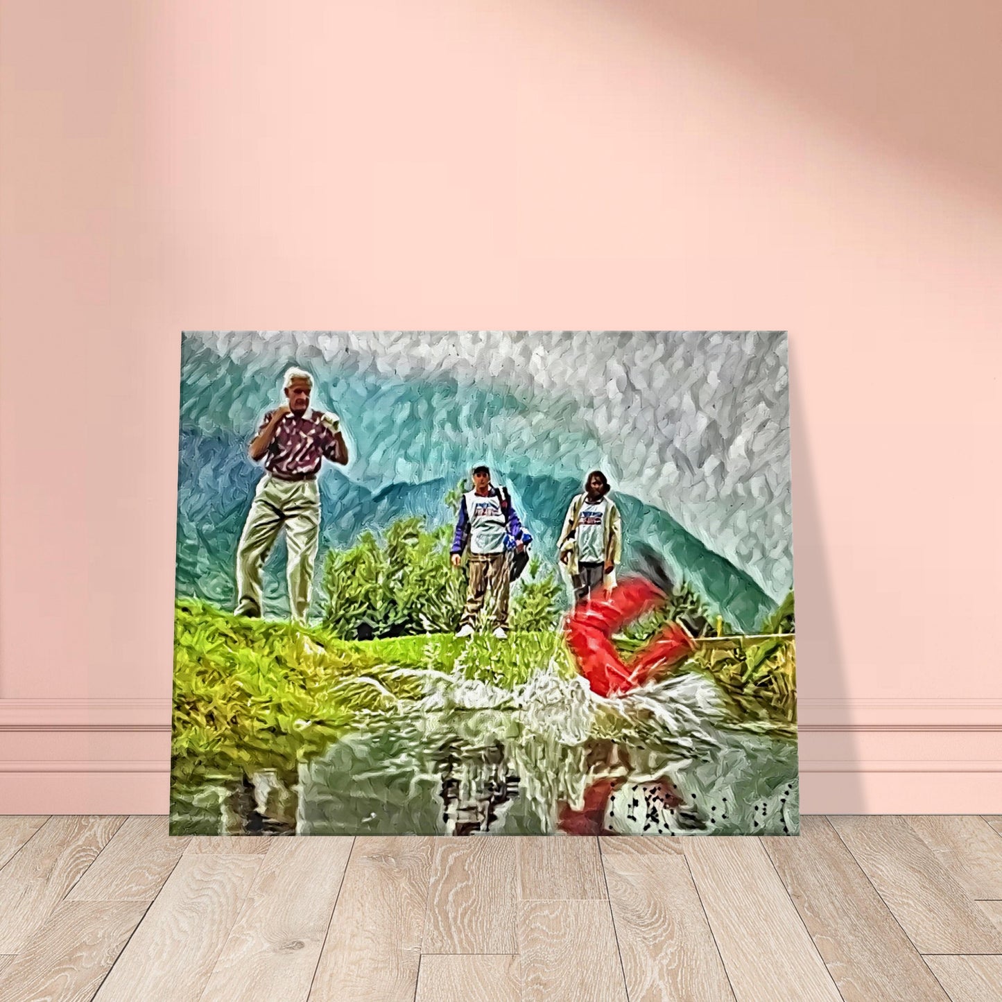 I Don't Want A Piece, I Want The Whole Thing - Happy Gilmore vs Bob Barker at the Pro-Am - Oil on Canvas Print