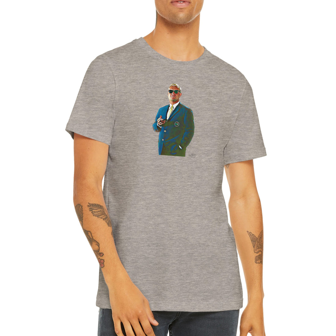 Jack Nicklaus enjoying a moment at the 1967 Masters golf t-shirt