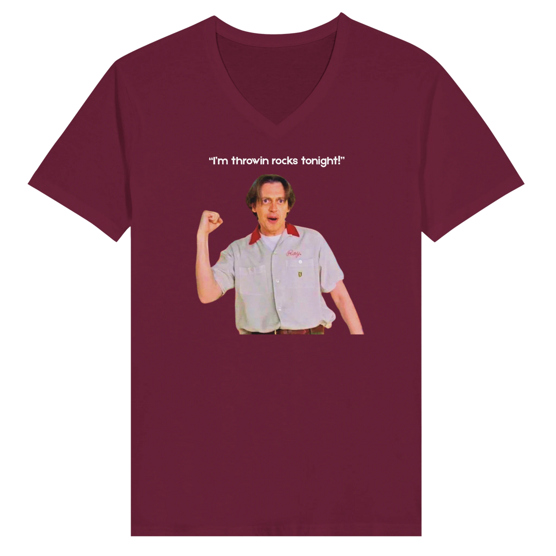 Big Lebowski inspired golf t-shirt featuring Donnie's iconic throwing rocks moment