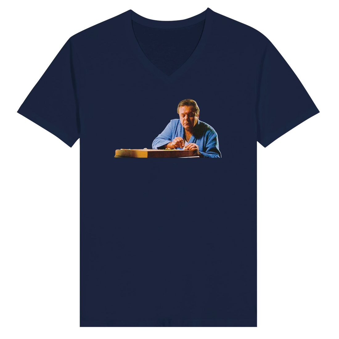 Paulie Cuts Garlic scene from Goodfellas golf t-shirt