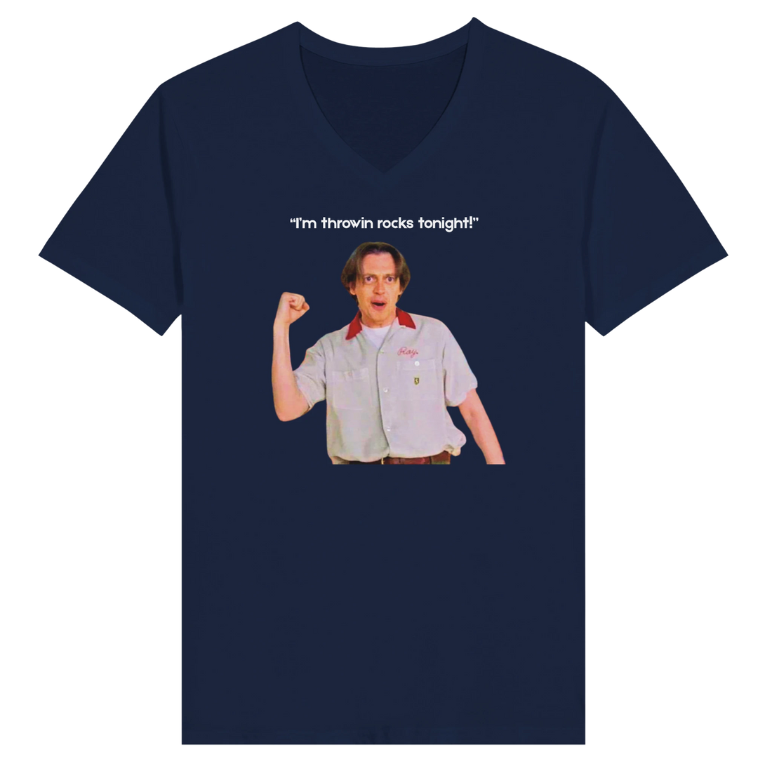 Donnie Big Lebowski golf t-shirt with humorous throwing rocks quote
