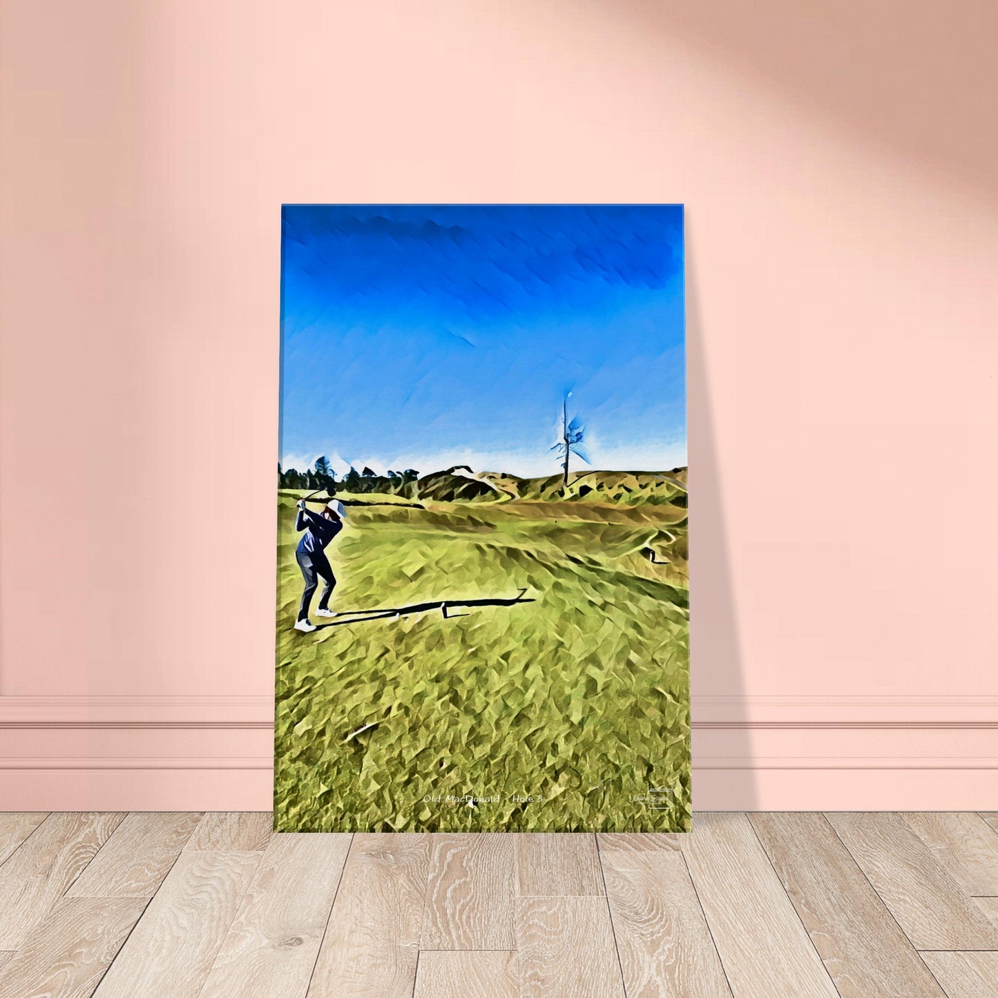 Old MacDonald at Bandon Dunes - The Ghost Tree - Hole 3 - Gouache Print