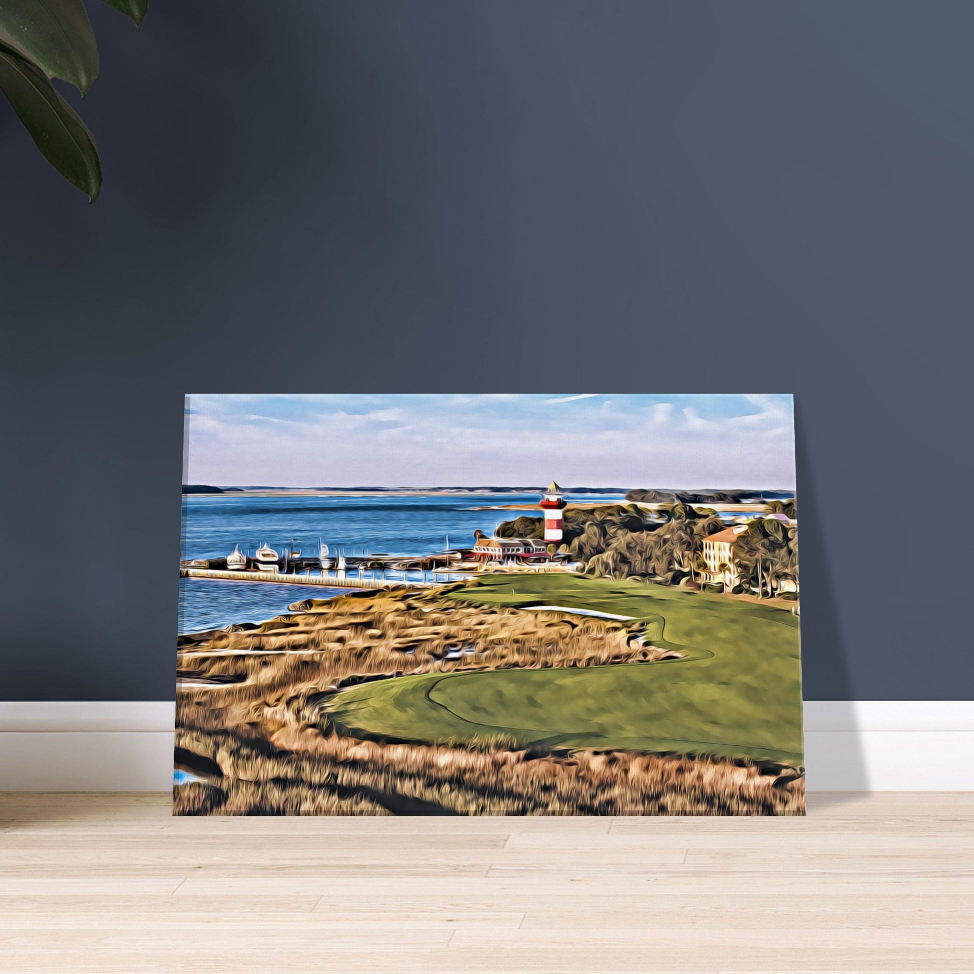 Harbour Town Golf Links 18th hole golf wall art for office