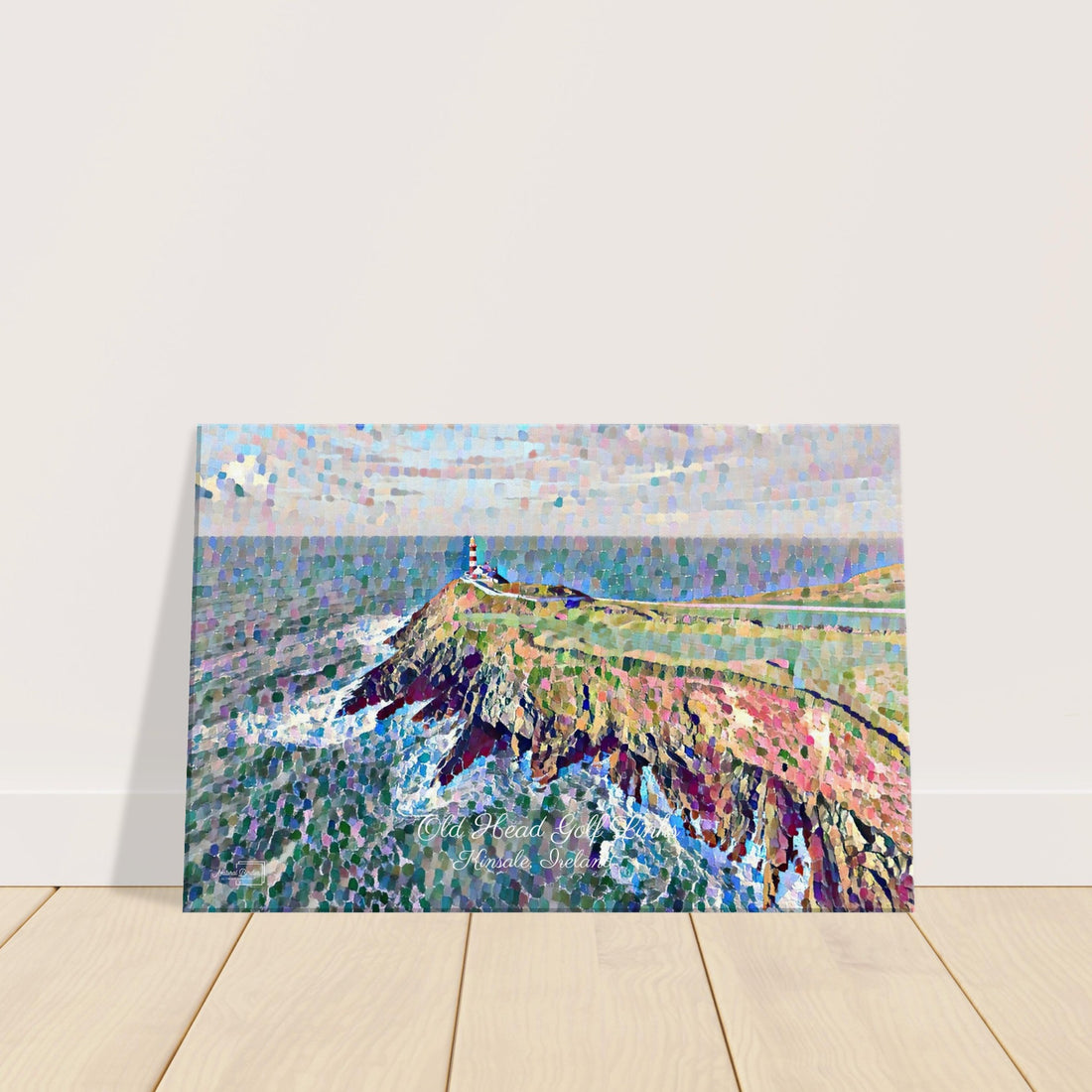 old head golf links scenic view golf course art print