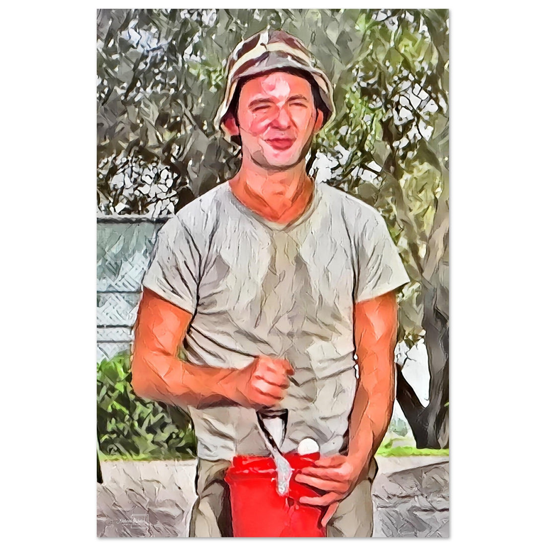 Carl Spackler in action with a golf ball Caddyshack wall art poster