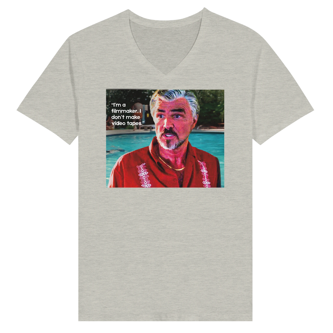 Model wearing I'm a Filmmaker Jack Horner Boogie Nights t-shirt