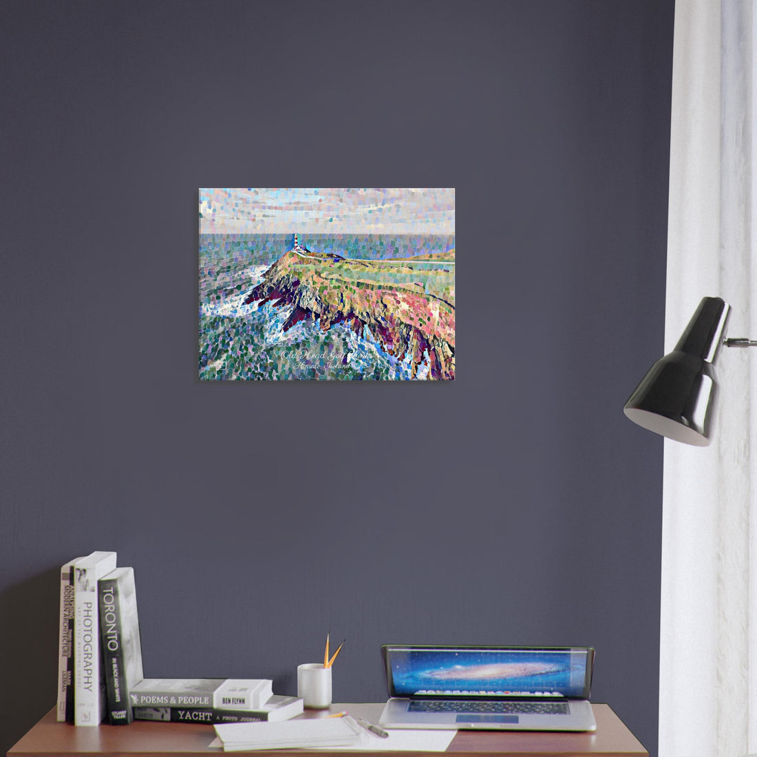 old head golf links dramatic landscape golf course art print