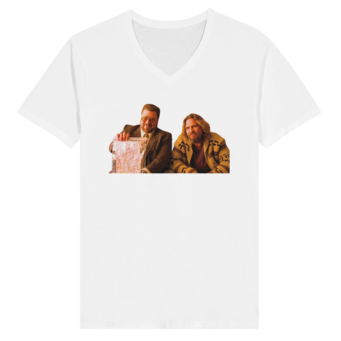 Big Lebowski quote t-shirt showing Is This Your Homework Larry? design