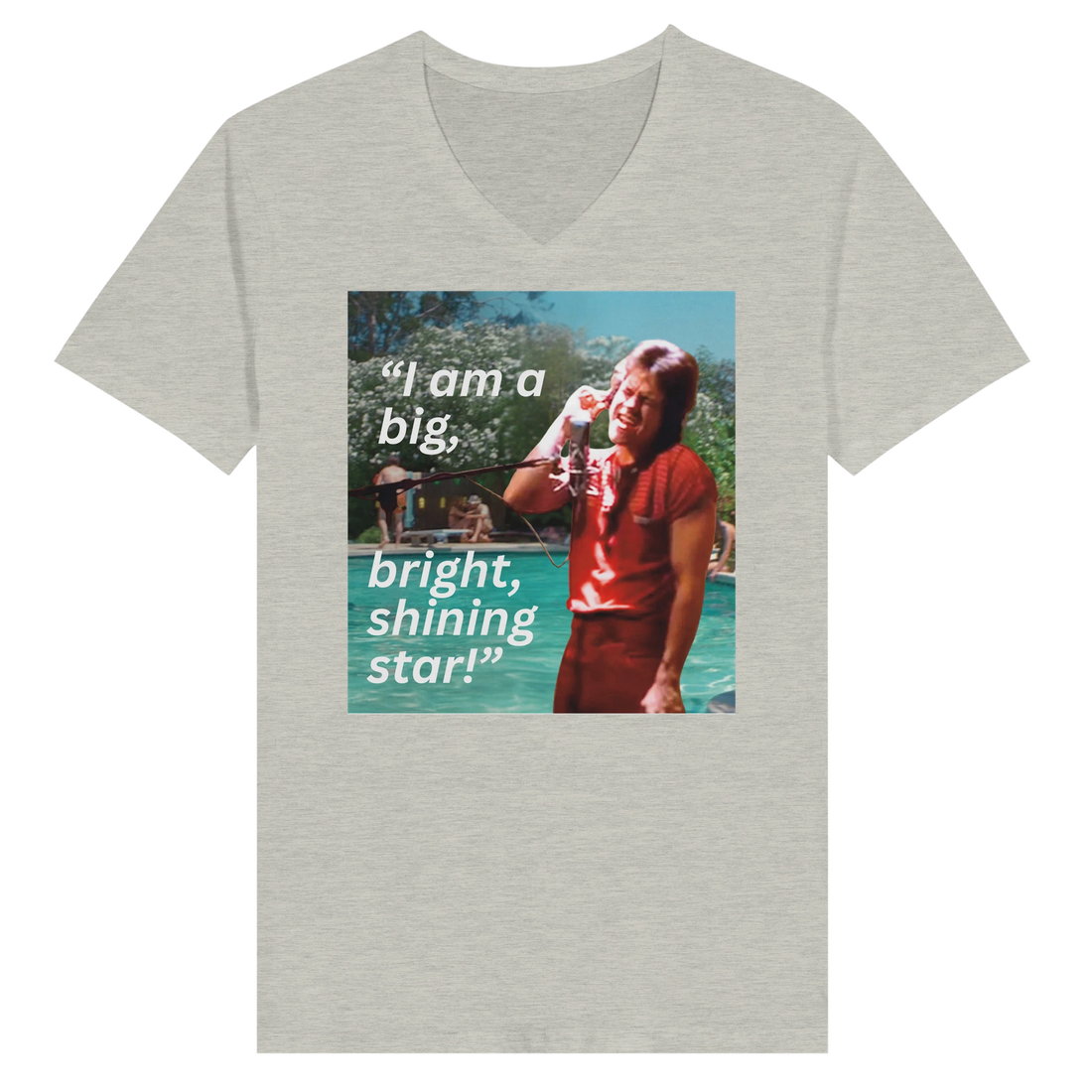 I'm a Big Bright Shining Star Dirk Diggler Boogie Nights t-shirt flat lay view
