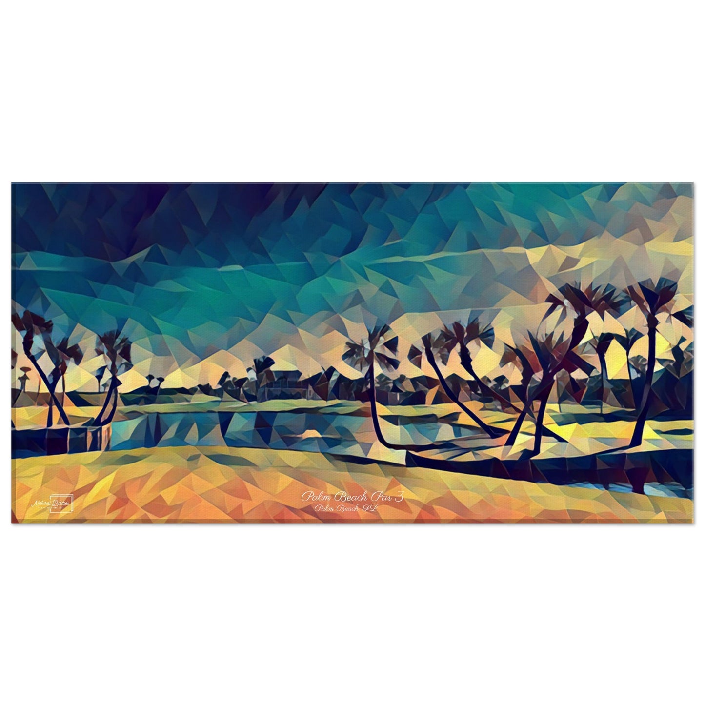 Palm Beach Par 3 - Golf Wall Art Canvas Print