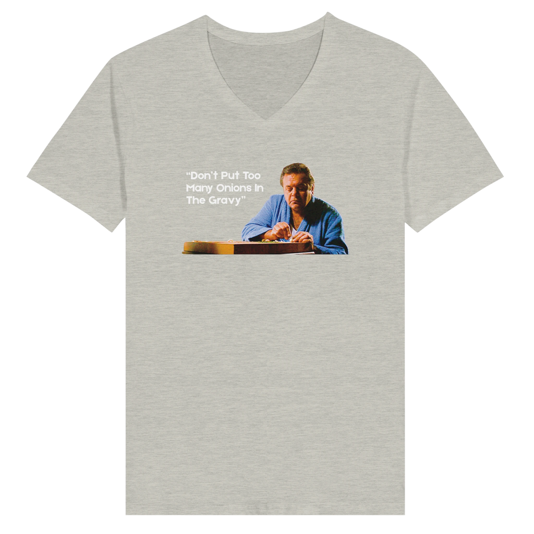 Paulie from Goodfellas with the quote 'Too Many Onions' Goodfellas t-shirt