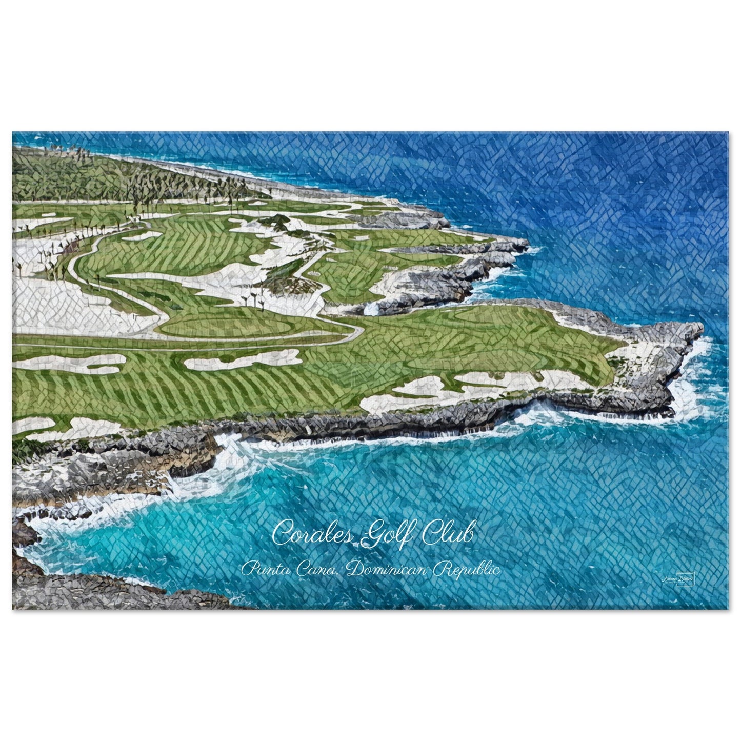 Corales Golf Club - Aerial Photo  - Canvas