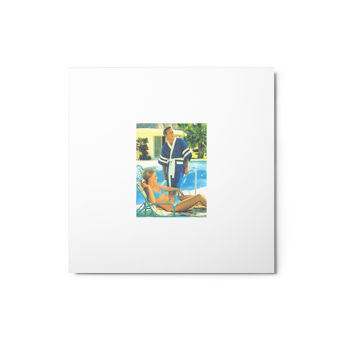 Arnold Palmer lounging by the pool golf artwork